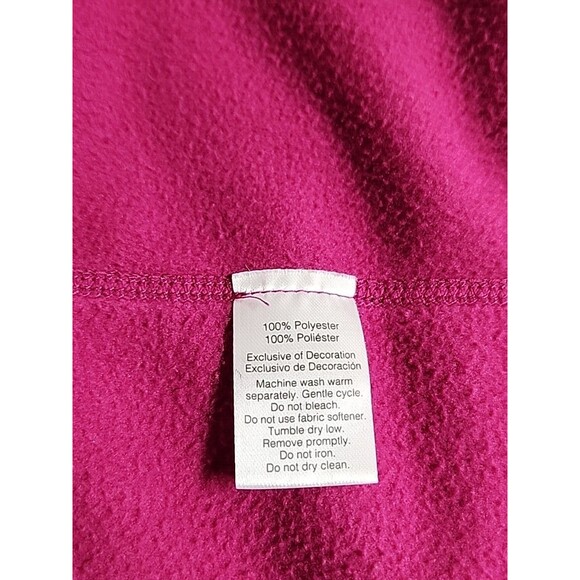 Eddie Bauer Women Size XXL Red 1/4 Zip Fleece Long Sleeve Sweatshirt EUC - Picture 6 of 7